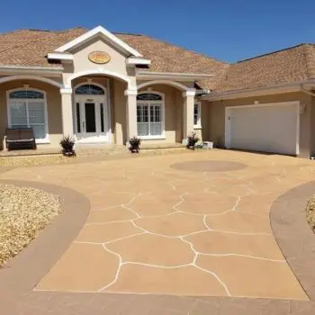 Modern concrete driveway installation repair