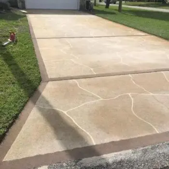 Stamped concrete driveway installation services